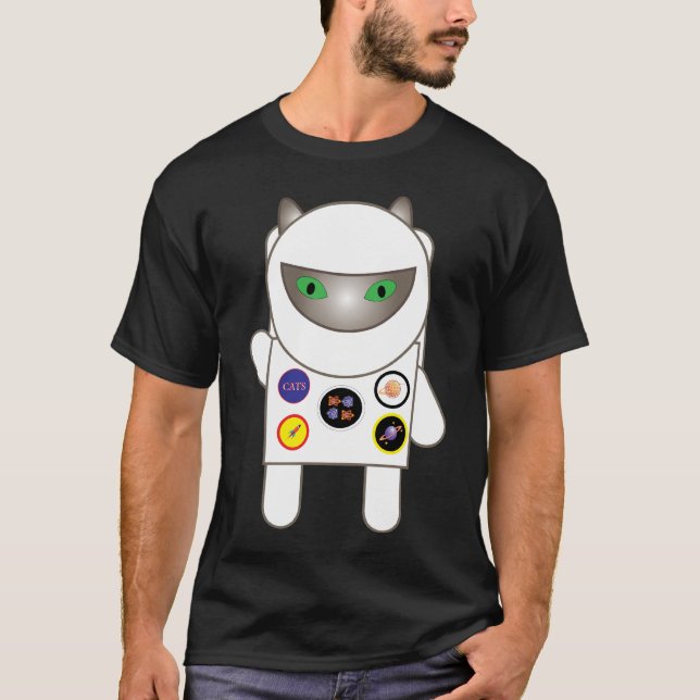 Astronaut Kitty Cat T-shirt (Front)