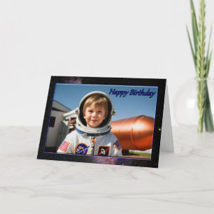 Astronaut Lift Off Boy's Birthday Card