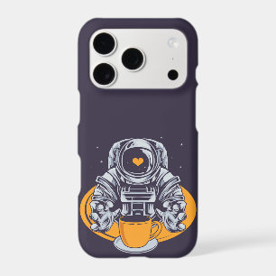 Astronaut Love Coffee iPhone 17 Pro Case