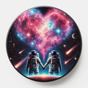 Astronaut Love Galaxy PopSocket