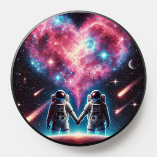 Astronaut Love Galaxy PopSocket