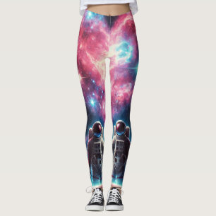 Astronaut Love Galaxy Print Leggings