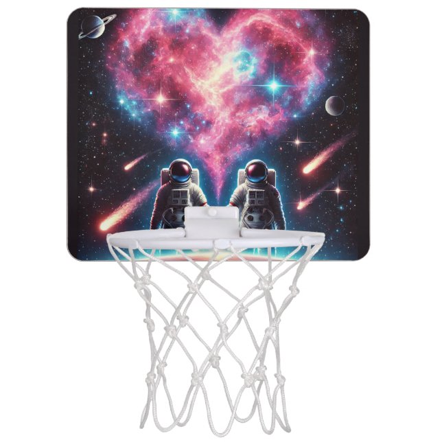 Astronaut Love Mini Basketball Hoop (Front)