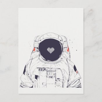 Astronaut Love Postcard by bsolti at Zazzle