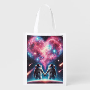 Astronaut Love Reusable Grocery Bag