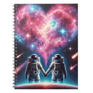 Astronaut Love Spiral Notebook