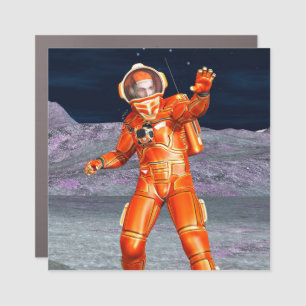 Astronaut Mars Explorer Alien Planet Space Art Car Magnet