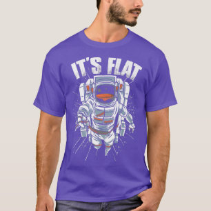 Astronaut Mars It's Flat Planet Astronomy Science T-Shirt