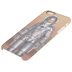 Astronaut Mars - Space Explorer on Alien Planet Clear iPhone 6 Plus Case