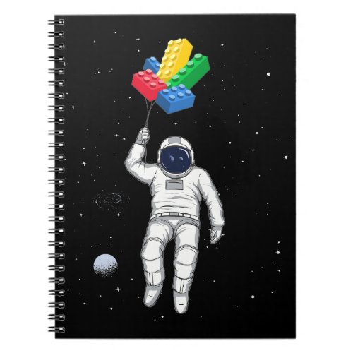 Astronaut Master Builder Building Blocks Notebook