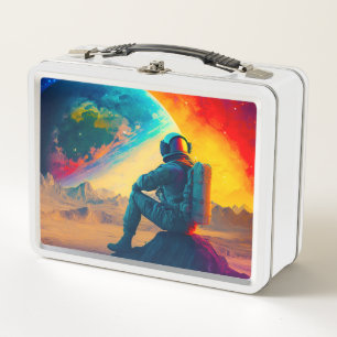 Astronaut Metal Lunch Box