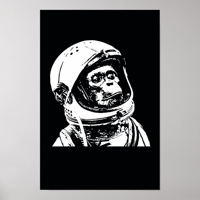 Astronaut Monkey Poster (Front)
