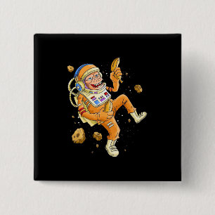 Astronaut Monkey Space Button