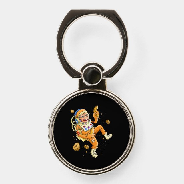 Astronaut Monkey Space Phone Ring Stand (Front)