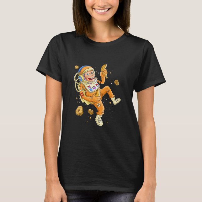 Astronaut Monkey Space T-Shirt (Front)