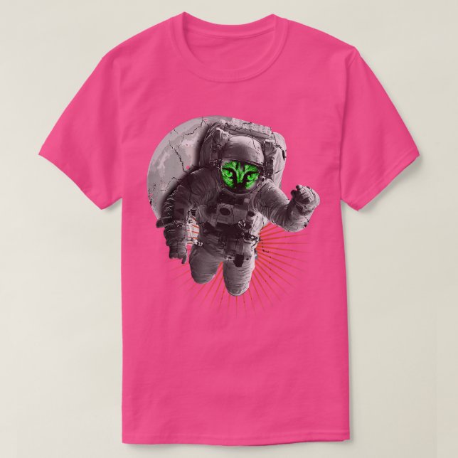 Astronaut Monster Space Moon Space Planets  T-Shirt (Design Front)