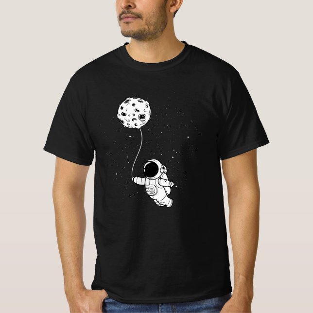 Astronaut Moon Balloon T-Shirt (Front)