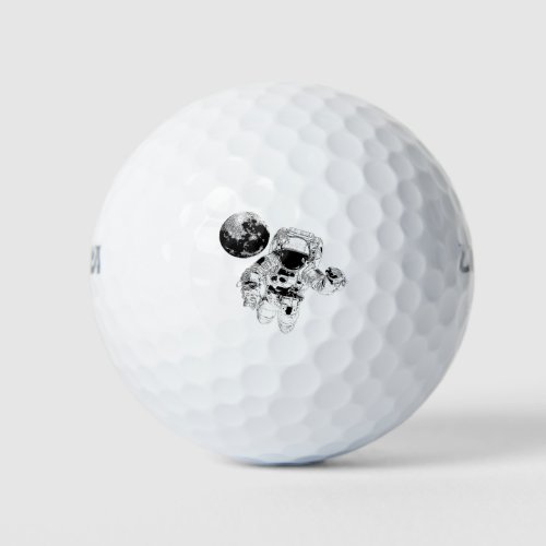 Astronaut Moon Golf Balls