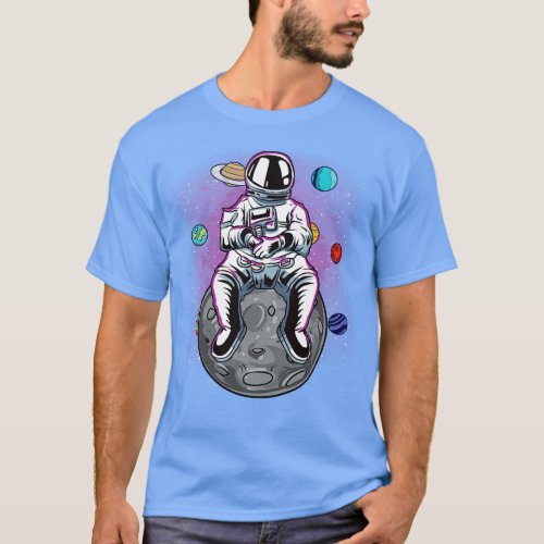 Astronaut Moon Solar System Planets Outer Space Gi T_Shirt