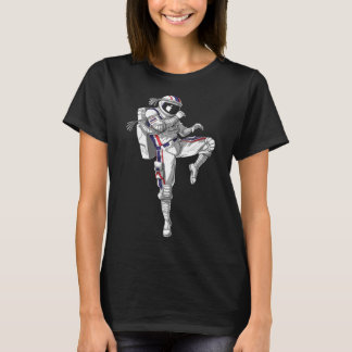 Astronaut Muay Thai Boxing Karate Kickboxing Marti T-Shirt
