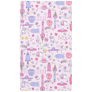 astronaut Narwhal Raccoon Unicorn ufo sci-fi space Tablecloth