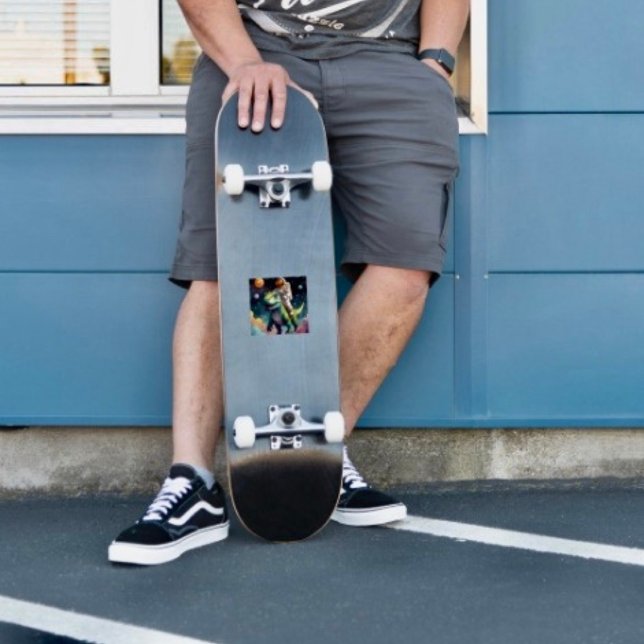 Astronaut on Dino in Space Sticker (Creator Uploaded)