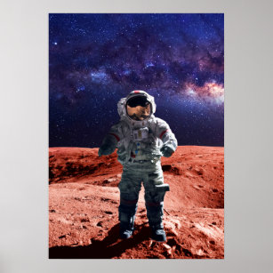 Astronaut on Mars - Poster