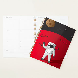 Astronaut On Mars Spiral Planner