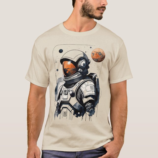 Astronaut on Mars T-Shirt (Front)
