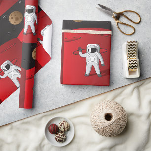 Astronaut On Mars Wrapping Paper
