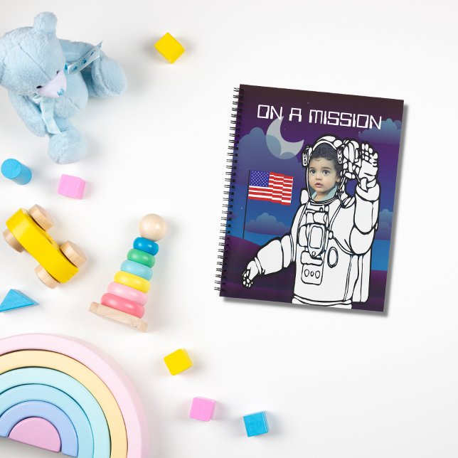 Astronaut On Moon Outer Space Boy Birthday Planner (Creator Uploaded)