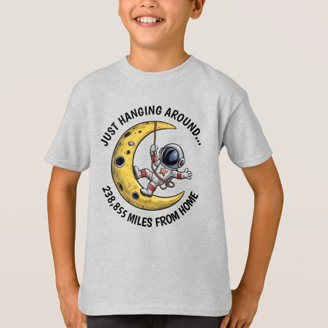 Astronaut on the Moon T-Shirt (Front)