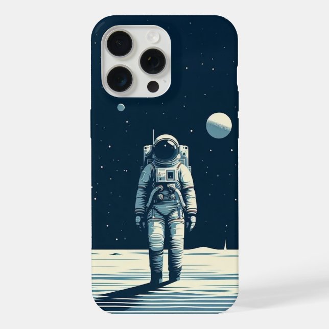 Astronaut on the planet iphone case (Back)