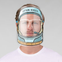 Astronaut or Diver Helmet Face Shield (With Name)