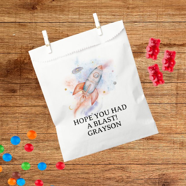 Astronaut Outer Space Birthday Favor Bag (Creator Uploaded)
