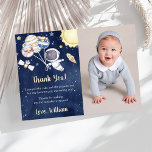 Astronaut Outer Space Birthday Thank You Card<br><div class="desc">Astronaut Outer Space Birthday Thank You Card</div>