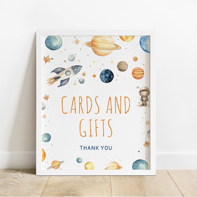 Astronaut Outer Space Cards & Gifts Birthday Sign (Creator Uploaded)