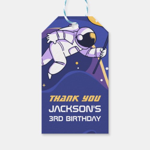 Astronaut Outer Space Kids Birthday Party Favor Gi Gift Tags