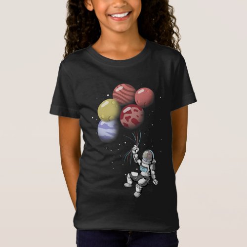 Astronaut Outer Space Moon Mars Planets Spaceman A T_Shirt