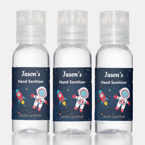 Astronaut Outer Space Rocket Ship Personalized Hand Sanitizer