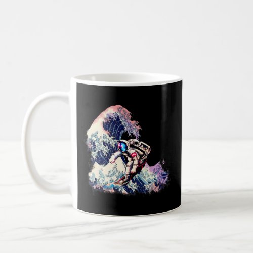 Astronaut Outer Space Surfing Great Waves Astronau Coffee Mug