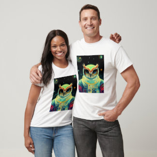 Astronaut Owl Spaceman Galaxy T-Shirt