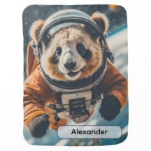 Astronaut Panda in Space Surreal Animal Nursery