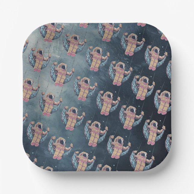 Astronaut Paper Plates (Front)