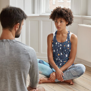 Astronaut pattern tank top