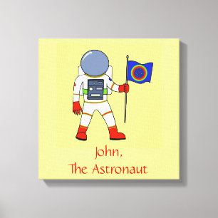 Astronaut Personalised Canvas Print