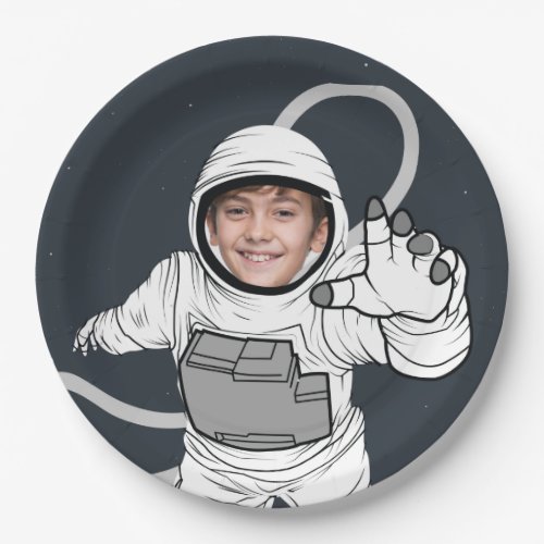 Astronaut Photo Birthday Paper Plates