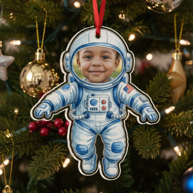 Astronaut Photo Cut Out Christmas Tree Ornament (Astronaut Photo Cut Out Christmas Tree Ornament
)