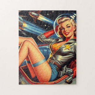 Astronaut Pin-up Jigsaw Puzzle