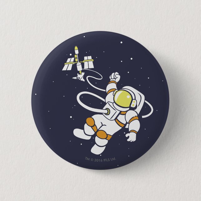 Astronaut Pinback Button (Front)